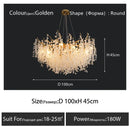 DecorBites™ Crystal LED Chandelier: Elegant Nordic Branch Design for Living Room, Hotel, Dining Area