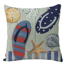 DecorBites™ Coastal Cushion Cover - Sea Theme Decorative Sofa Pillowcase