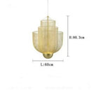 DecorBites™ Grid Meshmatics Dimmable LED Chandelier Pendant - Modern Metal Design