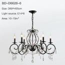 DecorBites™ Crystal Candle Chandelier for Bedroom and Living Room Lighting
