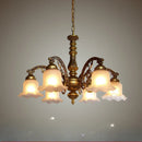 DecorBites™ Glass Shade Ceiling Chandelier for Dining Room Kitchen Island Lights