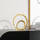DecorBites™ Golden Circle Hollowed-out Ornaments: Home Decor Figurines