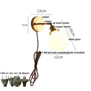 DecorBites™ Glass Rotate Copper LED Wall Sconce - Modern Nordic Bedroom Study Lamp