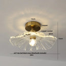 DecorBites™ Green Flower Glass LED Ceiling Light Fixture - Nordic Modern Design
