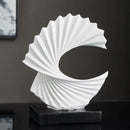 DecorBites™ Golden Resin Abstract Sculpture for Modern Home & Office Decor