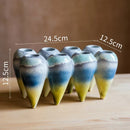 DecorBites™ Abstract Tooth Ceramic Flower Pot Hanging Vase for Artistic Home Decor