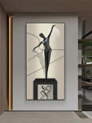 Abstract Figure Luminous Canvas Painting Wall Lamps by DecorBites™