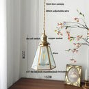 DecorBites™ Antique Glass LED Pendant Lamp, Adjustable Loft Kitchen Light Fixture