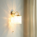 DecorBites™ Conch Copper LED Wall Light Fixture with Pull Chain Switch