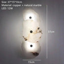 DecorBites™ Brass Marble Wall Lamp: Luxury Sconce for Bedroom Living Dining Room Decor