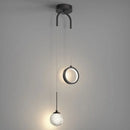DecorBites™ Gold Ring LED Pendant Light for Ceiling Suspension in Luxury Design