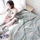 DecorBites™ Kawaii Fish Cotton Gauze Blanket
