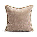 Modern cream brown coffee pillowcase living room textured cushion cover