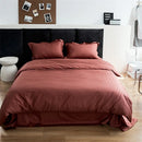 DecorBites™ Grey Lines Stripes Duvet Cover Set Cotton Satin Jacquard Queen King Size
