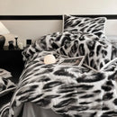 DecorBites™ Cozy Rabbit Hair Bed Set, Queen Size Comforter for Winter Luxury Comfort