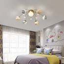 DecorBites™ Art Deco Planet Ball Pendant Lamp Gold Metal G9 Bulb - Elegant Hanging Light Fixtures