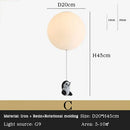 DecorBites™ Kids Bear LED Ceiling Chandelier, Cute Bedroom Pendant Light for Boys and Girls