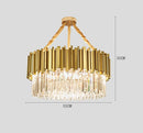 DecorBites™ Crystal Gold Chandeliers: Modern Luxury for Villa Living Room - Nordic Design