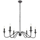 DecorBites™ American Iron Chandelier Light for Living Room Kitchen Bedroom Study Candle Lighting