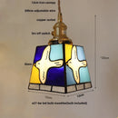 DecorBites™ Cube LED Pendant Lamp Walnut Wood Glass Hanging Lights for Restaurant and Bedroom