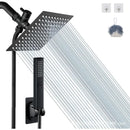 DecorBites™ Black Full Shower System Set with Rain Pressure Spray Head and Faucet Panel