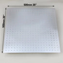 DecorBites™ 20" Chrome Brass Square Rain Shower Head - Wall Mounted Bathroom Shower Head