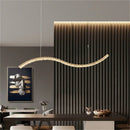 DecorBites™ Crystal LED Pendant: Modern Minimalist Chandelier for Home Dining Living Room Decor