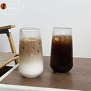DecorBites™ Clear Glass Coffee Cups Set of 6 - Heat-Resistant Vertical Design for Various Drinks
