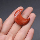 1pc Natural Stone Rose Quartz Amethyst Moon Carving Aura Healing Mineral Gem Home Decoration Ornament Gift