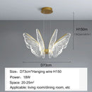 DecorBites™ LED Butterfly Ceiling Chandelier - Luxury Pendant Light for Bedroom, Living & Dining Room