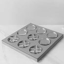 DecorBites™ Geometric Checkerboard Grid Leather Chess Transparent Chessboard Home Decor Figurines