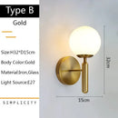DecorBites™ Glass Ball LED Wall Lamp for Bedroom and Living Room