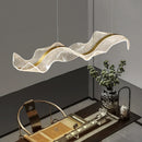 DecorBites™ Gold Wave Design Acrylic Pendant Light Chandelier for Living Room & Kitchen
