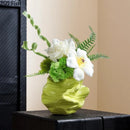 DecorBites™ Green Ceramic Vase: Unique Plant Pot for Stylish Room Decor