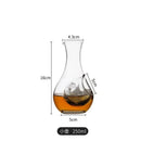 DecorBites™ Crystal Glass Wine Decanter & Sake Glass Set- Hamster Nest Design