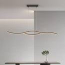 DecorBites™ LED Pendant Chandelier: Modern Nordic Strip Light for Dining, Kitchen, Office, Coffee Room