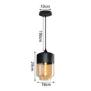 DecorBites™ Glass Shade Pendant Light, Industrial Kitchen Restaurant Decor Lighting