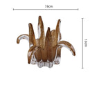 DecorBites™ Glass Petal Candle Holder for Home Decoration and Storage
