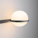 DecorBites™ Art Deco White Acrylic Ball Wall Lights with 3-Mode Dimming