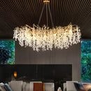 DecorBites™ Crystal LED Chandelier: Elegant Nordic Branch Design for Living Room, Hotel, Dining Area