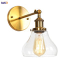 DecorBites™ Gold LED Wall Sconce Retro Bedroom Lamp | Loft Iron Decor Aisle Restaurant Home
