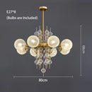 DecorBites™ Glass Ball LED Pendant Light: Modern Chandelier for Living Room Kitchen Island