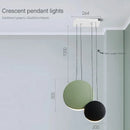 DecorBites™ Crescent Moon Chandelier for Dining Room, Coffee Shop, Kitchen Island, and Bar