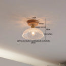 DecorBites™ Glass Wood LED Ceiling Lamp for Home Lighting and Decoration
