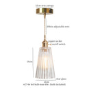 DecorBites™ Green Glass LED Pendant Light Fixture - Modern Nordic Hanging Lamp
