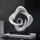 DecorBites™ Abstract Resin Sculpture Figurine for Home Decor & Table Centerpiece