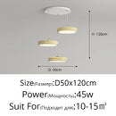 DecorBites™ Circular Modern Chandelier Pendant Light Dimmable Indoor Lamp for Dining & Kitchen Island