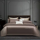 DecorBites™ 1000TC Egyptian Cotton Embroidery Bedding Set with Duvet Cover, Sheet, Pillowcase