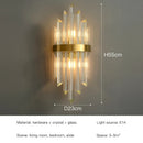 DecorBites™ Crystal LED Wall Lamps: Elegant Gold Wall Sconce Lights for Luxury Home Decor
