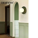 DecorBites™ Green Marble LED Wall Lamp for Luxury Living Room Decor